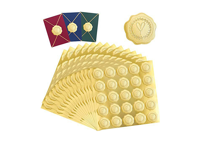Luxury Gold & Silver Foil Stickers for Perfume, Wine & Gift Packaging
